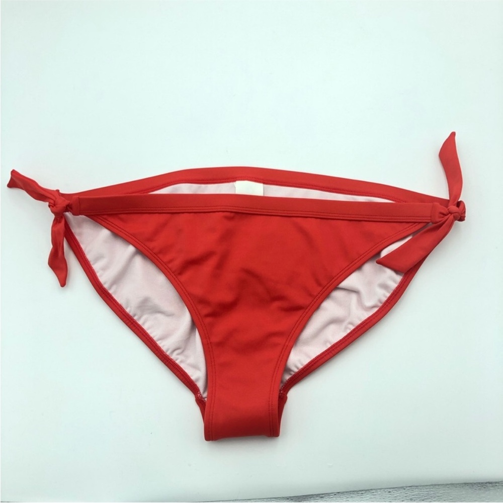 Boden Tie Bikini Bottoms tomato Red Sz 12